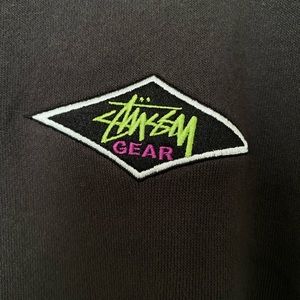 Stussy Benton Longsleeve Terry Mock Neck Top - Charcoal